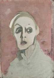 Selbstporträt mit schwarzen Mund, Selbstporträt mit schwarzen Mund,