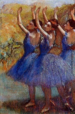 Drei Tänzer in der Lila Röcke