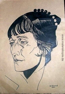 Portrait der Dichterin Anna Achmatowa
