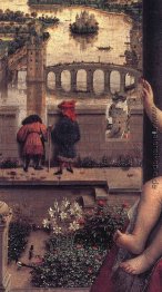 Die Jungfrau des Kanzlers Rolin (Detail)
