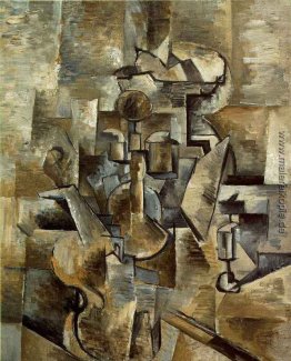 Violine und Kerzenhalter