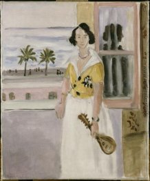 Frau mit Mandoline Frau mit Mandoline