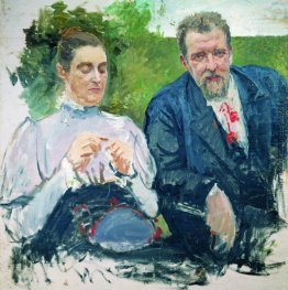 Portrait I. F. Tyumenev mit seiner Frau