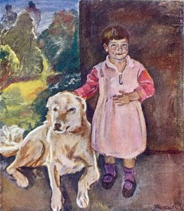 Katya mit einem Hund