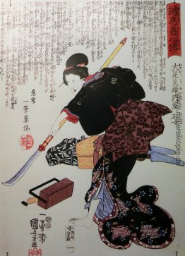 Ishi-jo, die Frau des Oboshi Yoshio, einer der treuen Ronin