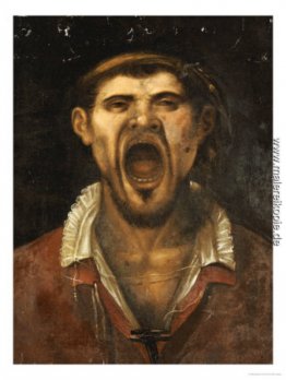 Ein Bauer Mann, Kopf und Schultern, Rufen