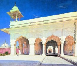 Thronsaal des Großmogul Shah Jahan und Aurang-Zeb in Delhi Fort
