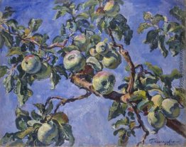 Äpfel gegen den blauen Himmel