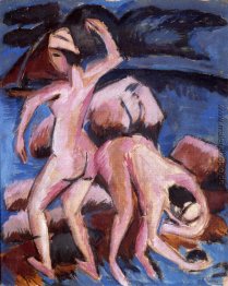 Zwei Badegäste Zwei Badegäste