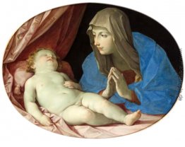 Jungfrau und das Kind anbetend
