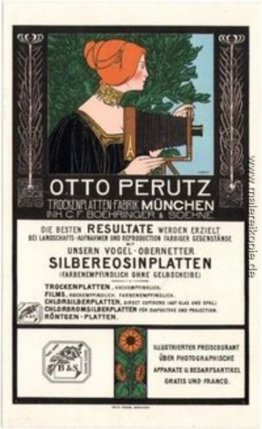 Otto Perutz Lithografie Werbekarte