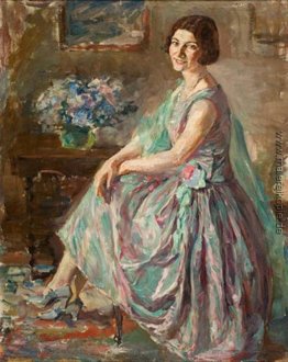 Lady in einem Innenraum