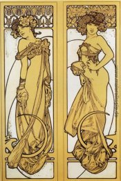 Zwei Standing Frauen Zwei Standing Frauen