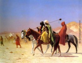 Araber, welche die Wüste