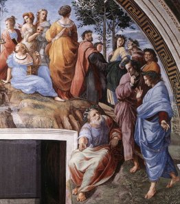 Das Parnassus, vom Stanze delle Segnatura (Detail)