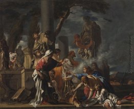 King Solomon Opfern zu den Götzen