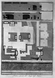 Planen und Abschnitte des Hypogäum der Scipionen