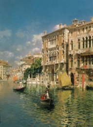 Eine Gondelfahrt in Venedig Eine Gondelfahrt in Venedig