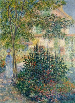 Camille Monet im Garten am Haus in Argenteuil