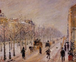 Die Boulevards unter Schnee