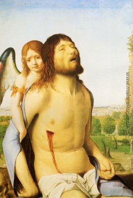 Der tote Christus Unterstützt von einem Engel