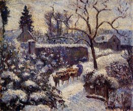 Die Wirkung von Schnee in Montfoucault
