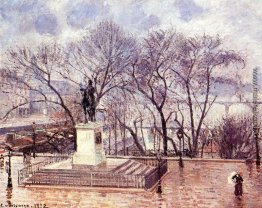 Die erhöhte Terrasse des Pont Neuf, Place Henri IV, Nachmittag,