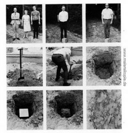 Buried Cube enthaltend eine Aufgabe der Bedeutung, aber wenig We