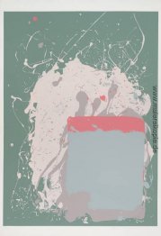 Grau / Blau auf Grün Grau / Blau auf Grün