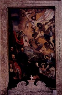 Auferstandenen Christus mit St.Andrew und Mitglieder der Familie