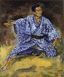 Porträt einer japanischen Schauspieler Todzyuro Kavarasaki Porträt einer japanischen Schauspieler Todzyuro Kavarasaki