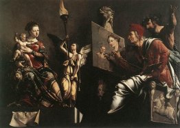 St Luke Malerei der Jungfrau und Kind