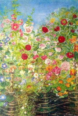 Blumen am Zaun