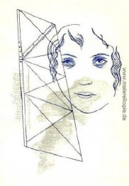 Ein Mädchen, das am Bau Ein Mädchen, das am Bau