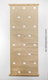 Imprints eines No. 50 Paintbrush in regelmäßigen Abständen von 3