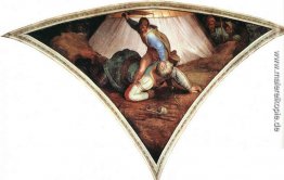 Sistine Kapellen-Decke: David und Goliath