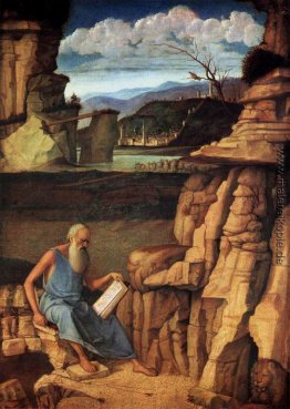 St Jerome Lesen auf dem Lande