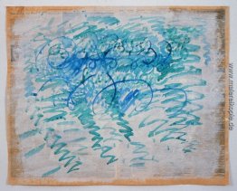 Ohne Titel (Blau Zickzacke)