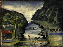 Donkey Bridge (Teil der Tapisserie in sechs Gemälde)