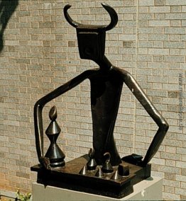 Der König spielt mit der Königin