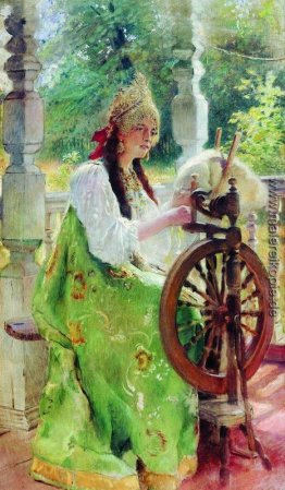 Am Spinnrad