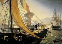 Szene von der mexikanischen Expedition im Jahre 1838
