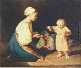 Erste Schritte (Bäuerin mit Kind)