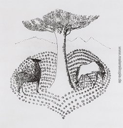 Gazelles der Nähe des Baumes Gazelles der Nähe des Baumes