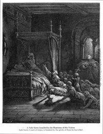 Fulk-Nerra von den Phantoms seiner Opfer Angegriffen Fulk-Nerra von den Phantoms seiner Opfer Angegriffen