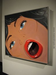 Frau mit geöffneten Lippen Frau mit geöffneten Lippen