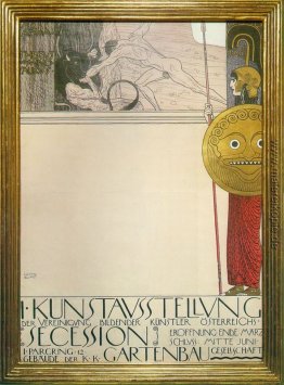 Plakat für die erste Kunstausstellung der Secession Stilrichtung