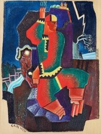 Rödgrön figur Rödgrön figur