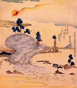Insel Enoshima. Das Fuji kann weithin sichtbar