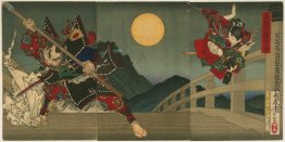 Ushiwaka und Benkei auf Gojo Brücke Duell